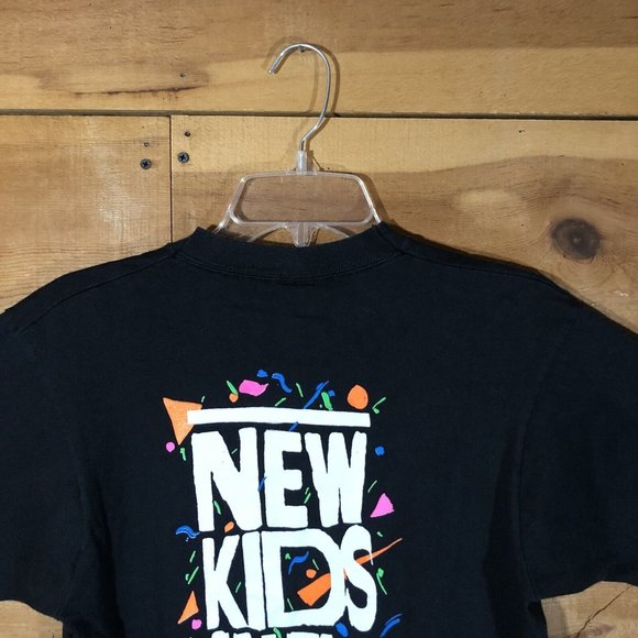 Vintage Backstage Pass New Kids On The Block T-Shirt Mens Size Small Double Side - Picture 11 of 13